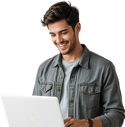 Skilled Professional with Laptop